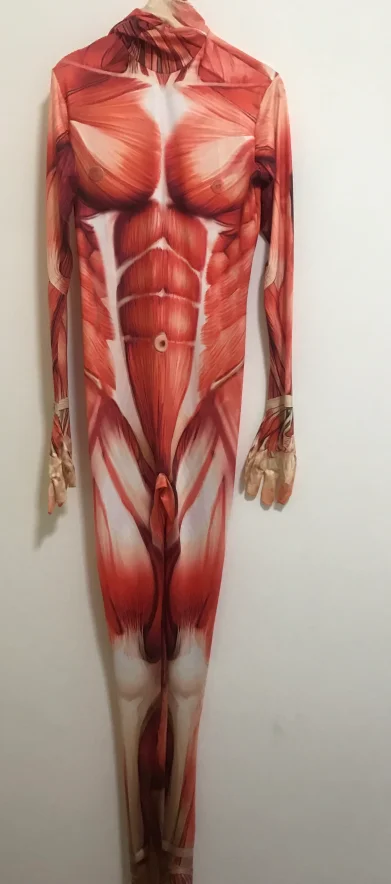 Disfraz de Attack on Titan para Halloween, mono con estampado 3D de Attack on Titan, Catsuit Zentai para hombre y Niña