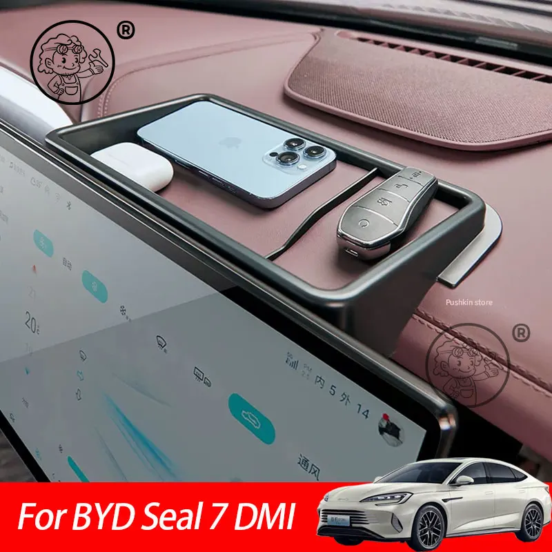 

For BYD Seal 7 DMI SEAL 07 DMI 2025 2026 Car Screen Rear Storage Box Storage Sundries Box Interior Stowing Accessories
