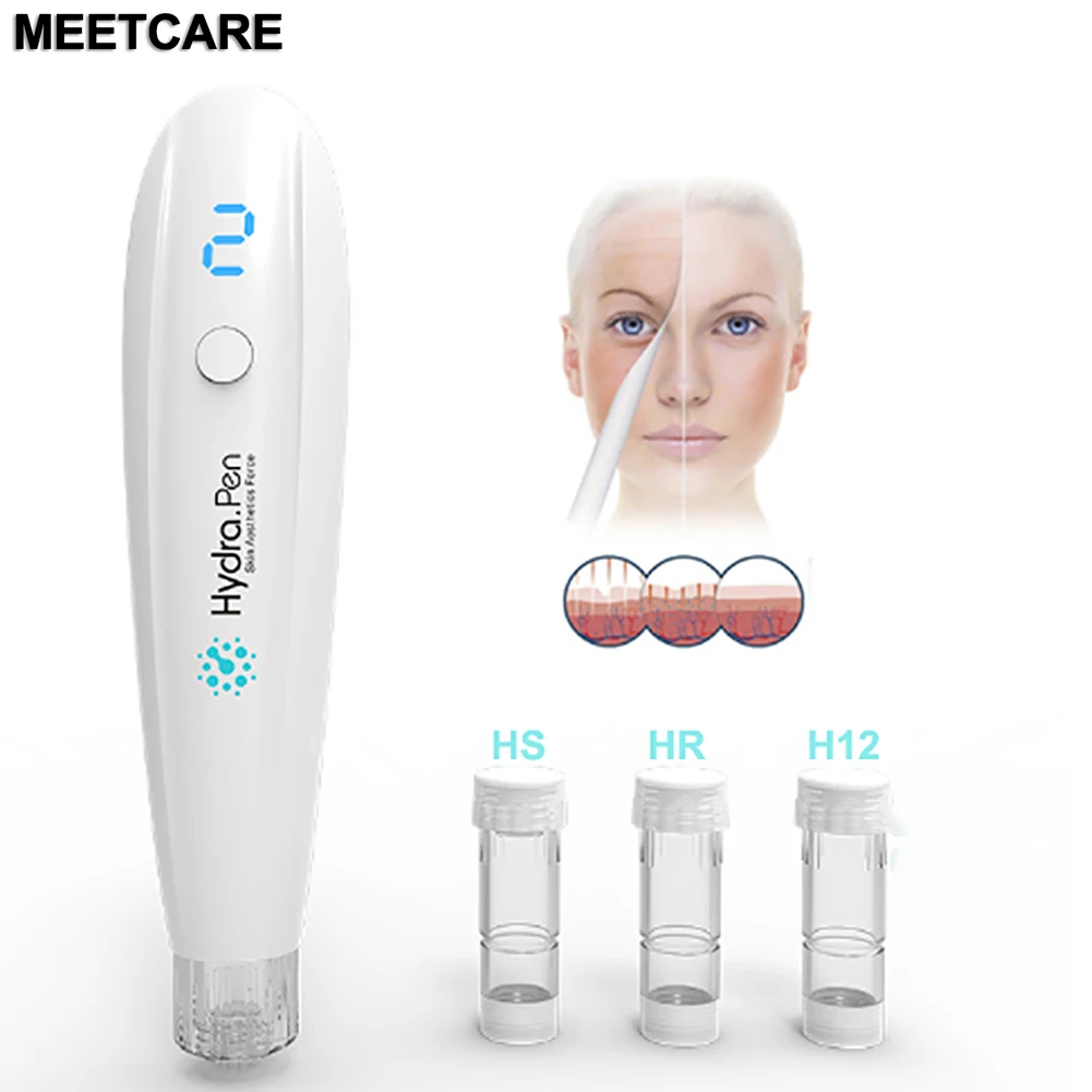 Stylo Hydra Derma H2 Original ou aiguille à cartouche pour micro-aiguille Hydrapen H2 pour soins de la peau, outil hydratant de beauté