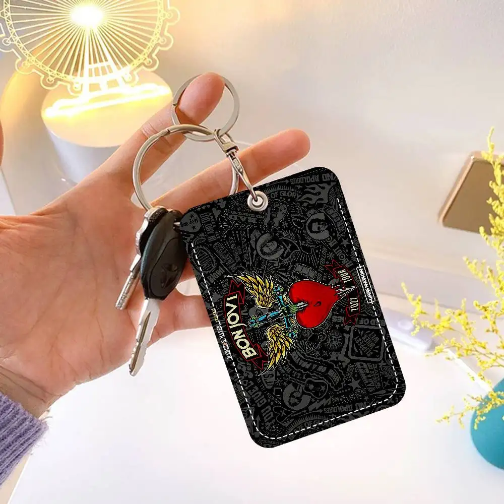 

Кожаный чехол-держатель для пропуска B-BonS J-Jovi, 1 шт., с брелоком для ключей и идентификационных карт