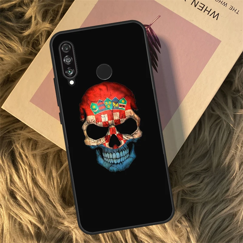 크로아티아 국기 화웨이 노바 9 10 SE 3i 7i 8i 11i 12i Y60 Y61 Y70 Y72 Y73 Y90 Y91 P20 P30 P40 라이트 케이스