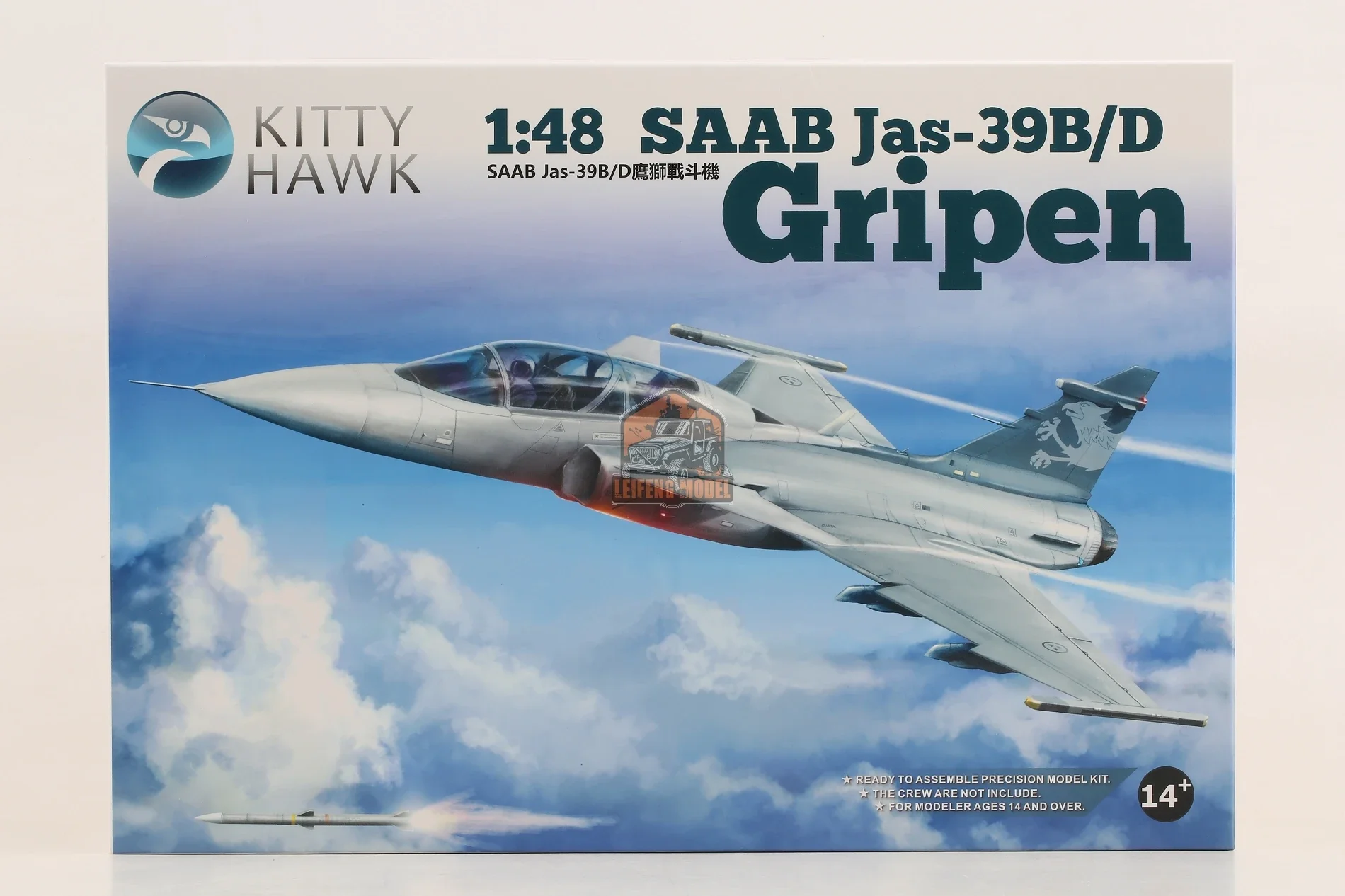 

Kitty Hawk KH80118 1/48 JAS-39B/D Gripen Модель Kit