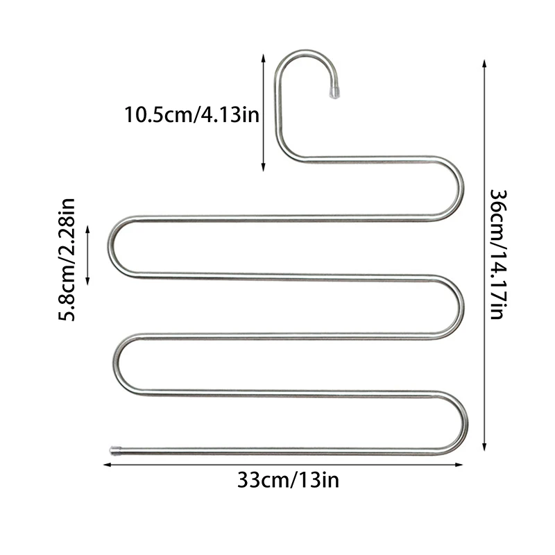 5 طبقات شماعات ملابس متعددة الوظائف غير قابلة للانزلاق بانت تخزين الرف رف القماش مع وظائف متعددة للتعليق والتخزين