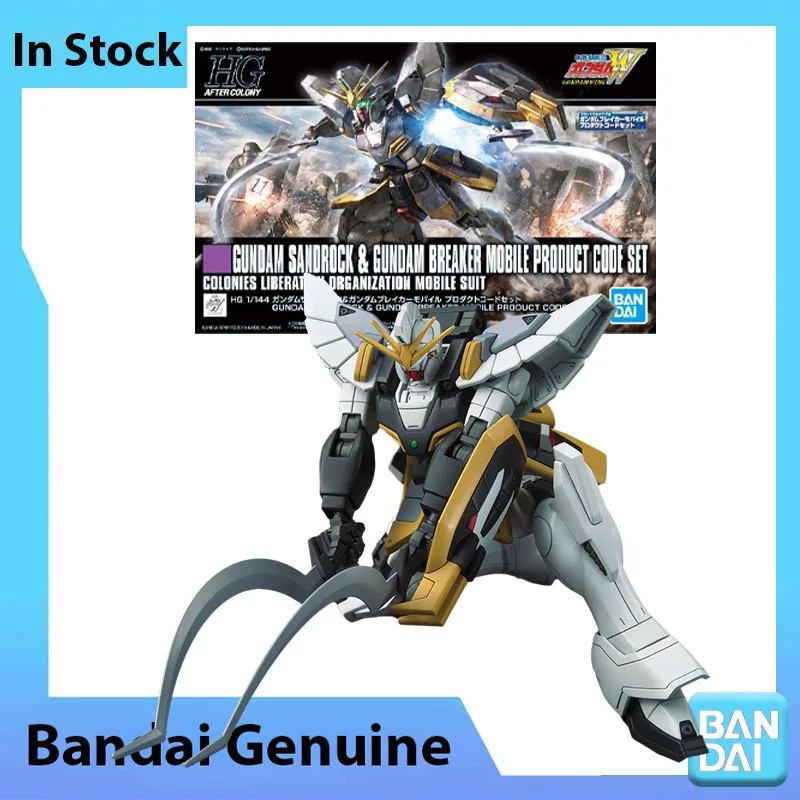 

Bandai 100% Genuine Gundam Model Kit HG 1/144 XXXG-01SR Gundam Sandrock Anime Action Figure Collection Assembly Model Toys Gifts