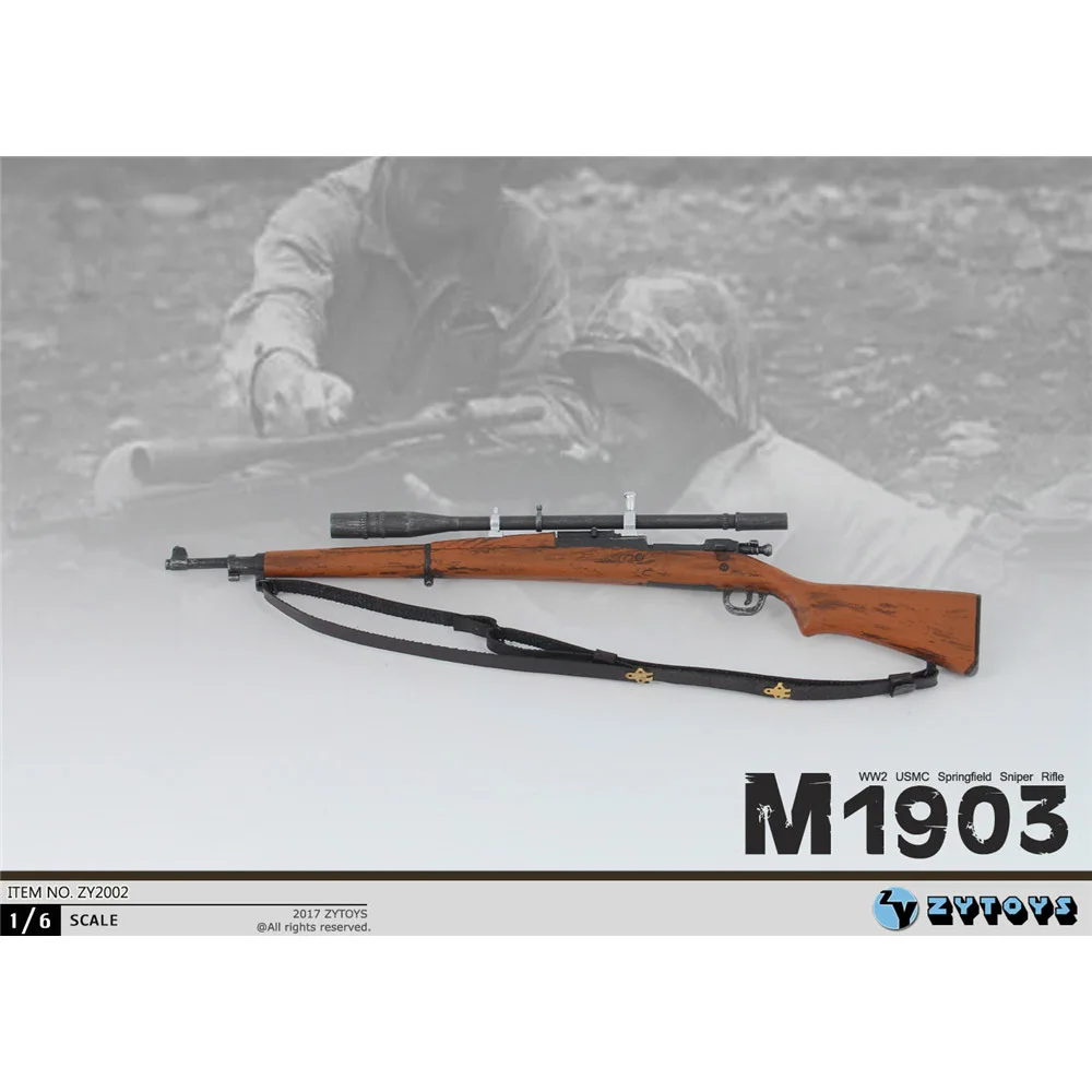 ZYTOYS 1/6 Scale M1903 Springfield Rifle WW2 US Army Weapon Model ZY2002 for 12inch Action Figure Soldier Accessories Hot Toys