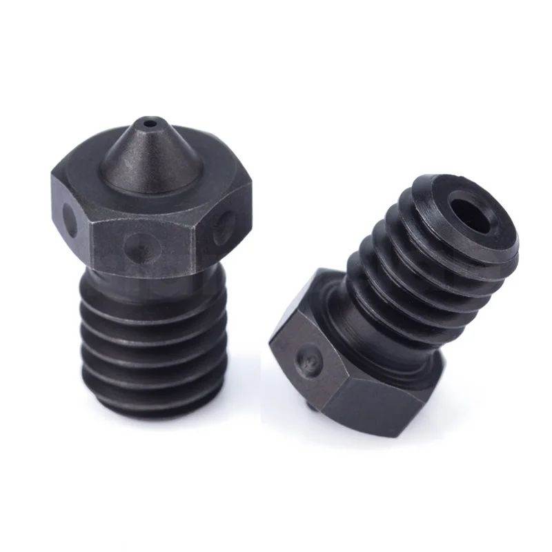 High Quality Hardened Steel E3D V6 Nozzle compatible PEI PEEK Carbon Fiber Filament For v6 Hotend For Matrix Extruder