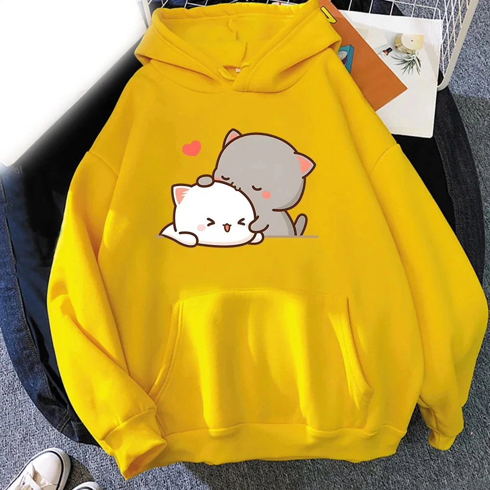 Autumn Bubu Dudu Men's Hoodie Men's and Women's Fashion Simple Long sleeved Pullover Street Trend Harajuku Cute Large Sweatshirt