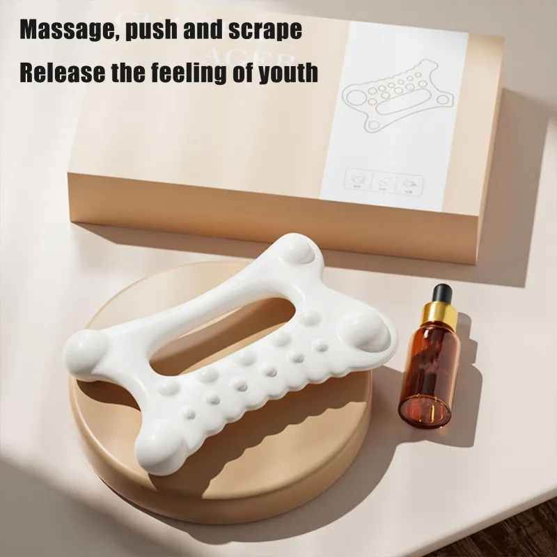 Hot Sale New Facial Maintenance Gua Sha Massage Board Resinous Static Free Portable Full Body Scraping Plate for Women Adults