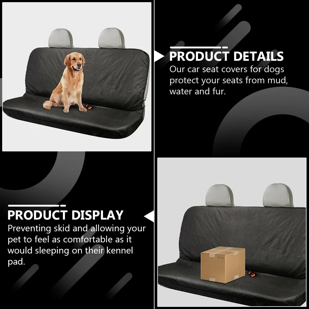 

Universal Car Seat Covers For Dogs Waterproof 600D Oxford Pet Backseat Protector Nonslip Auto Interior Accessory