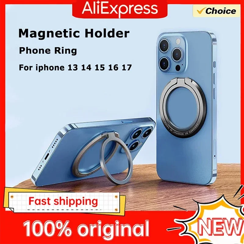 Magnetischer Handy-Ringhalter, Abnehmbarer 360°-Handyhalter °   Drehbarer Handygriff-Ständer für MagSafe iPhone 14 15 16