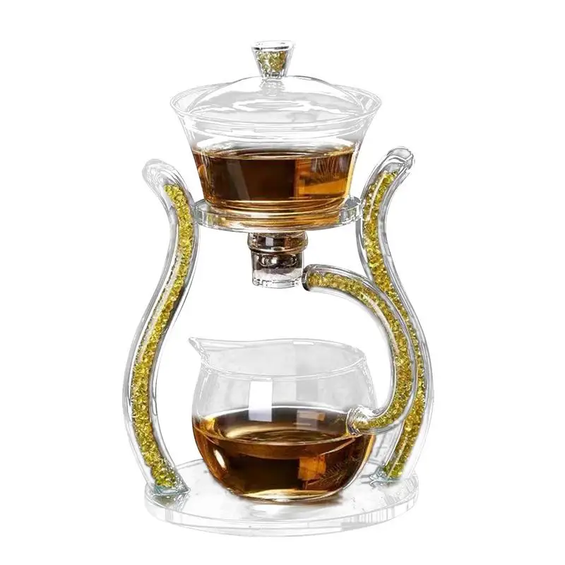 

Magnetic Glass Tea Pot Heat Resistant Glass Drip Teapots Glass Tea Pot With Magnetic Water Flow For Coffee Loose Leaf Tea Tea