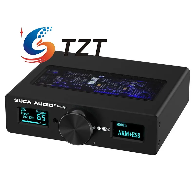 TZT SUCA AUDIO BLAD-B5 Odbiornik Bluetooth Hifi Dekoder audio DAC z ekranem 2,4" do głośników wzmacniaczy