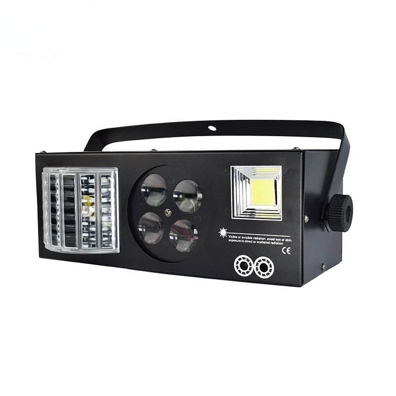 

4-In-1 voice-activated laser KTV private room strobe pattern butterfly effect light bar laser beam of light light