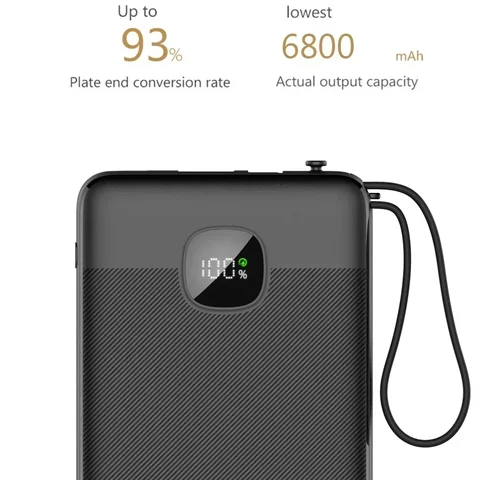 VOOC 22,5 Вт Power Bank с быстрой зарядкой 10000 мАч — ультратонкое портативное зарядное устройство для Samsung S25/iPhone 16/OnePlus 12/Xiaomi 15