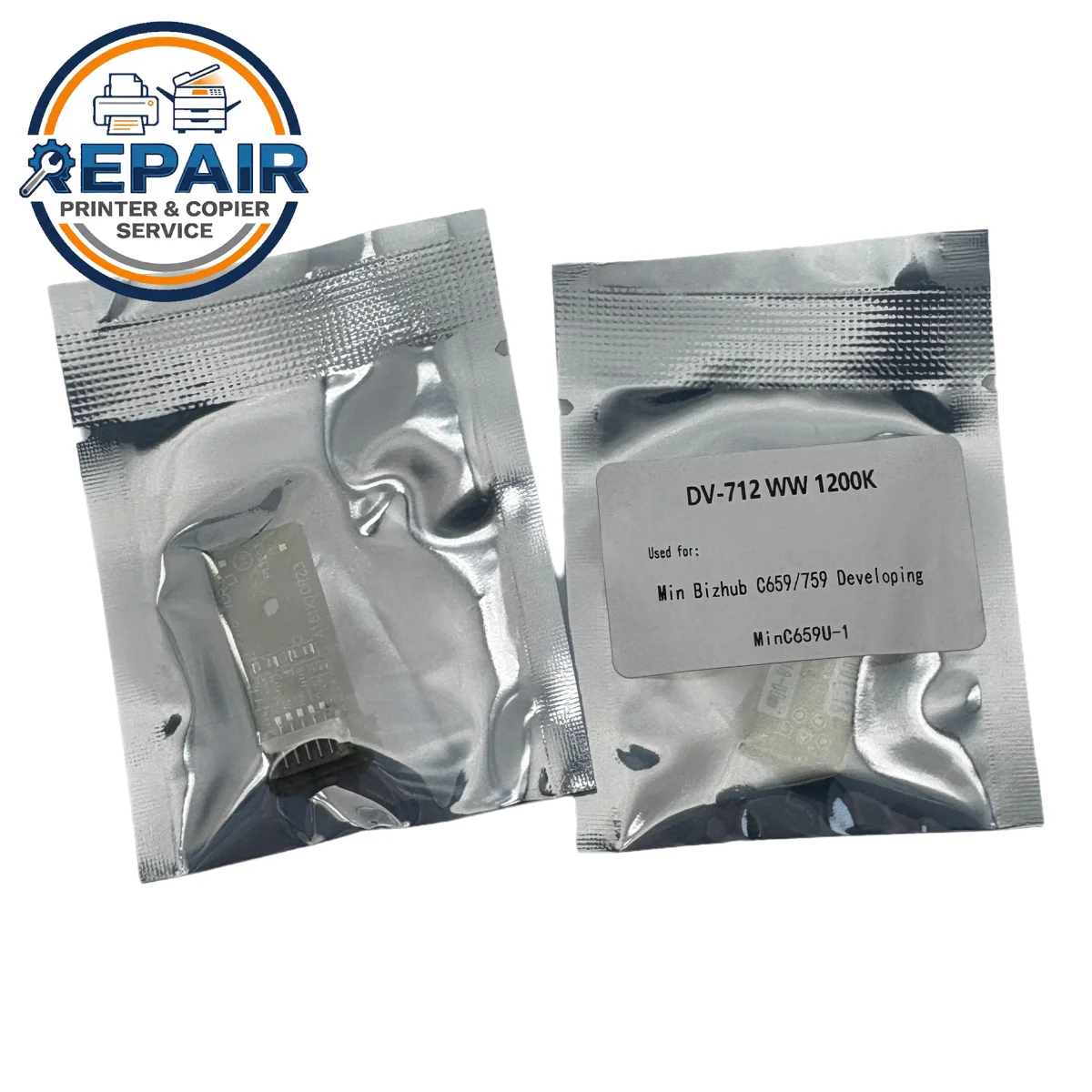 1Set DV712 Developer Chip for Konica Minolta Bizhub C659 C759 Copier DV-712 Developer Unit Replacement