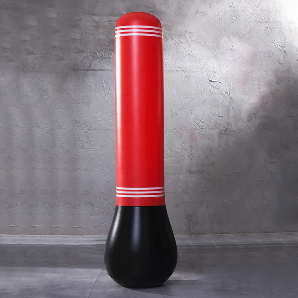 1.5m Standing Boxing Bag Adjustable Weight Freestanding Punch Bag Decompression Boxing Target for Practicing Karate Taekwondo