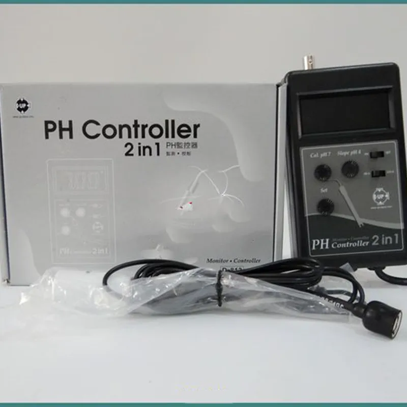 PH monitor controller test kit water test 2 in 1 PH aquarium fresh marine fish tank UP D-813 110v~240v
