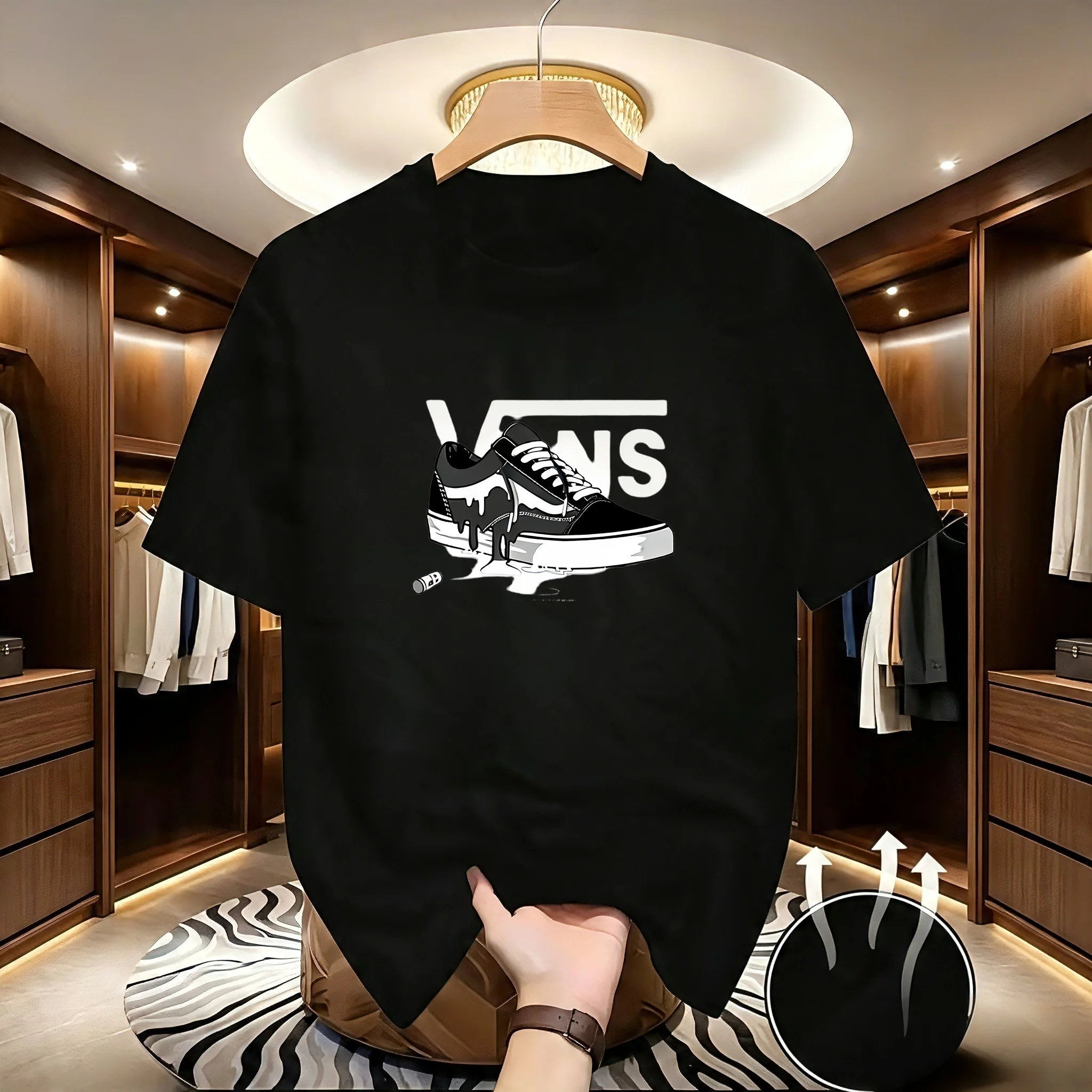 T-shirts d'été pour hommes, imprimé dégradé bleu/blanc, haut de gamme, respirant, à séchage rapide, à manches courtes, pour Marathon, gymnastique, Fitness