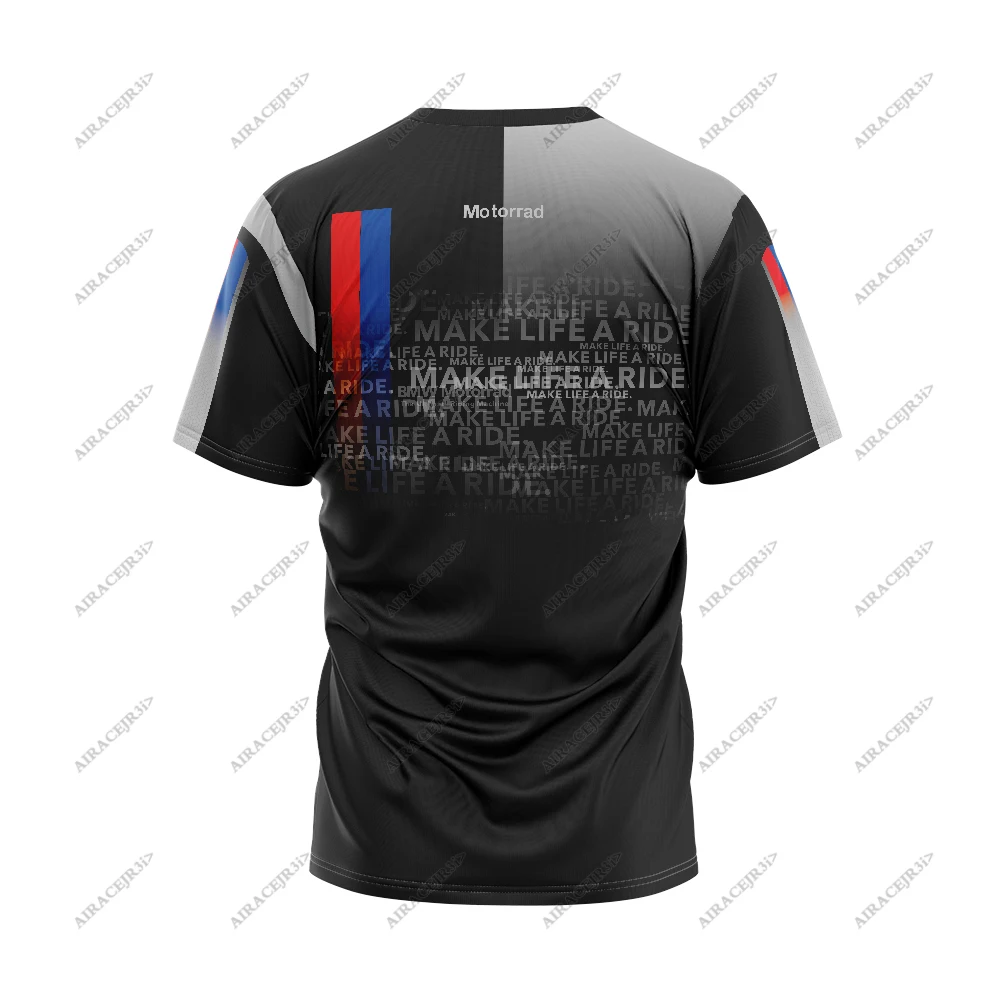 Tour Sport ADVENTURE For Bmw Motorrad Motorcycle Motorsport Riding T-Shirt Rally Summer Racing Mens Jerseys Black Grey