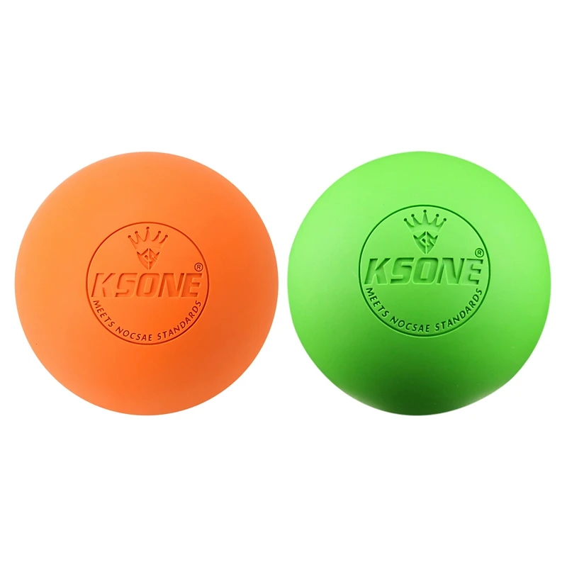 

KSONE 2Pcs Massage Ball 6.3Cm Fascia Ball Lacrosse Ball Muscle Relaxation Pain Relief Portable Physiotherapy Ball,6 & 3