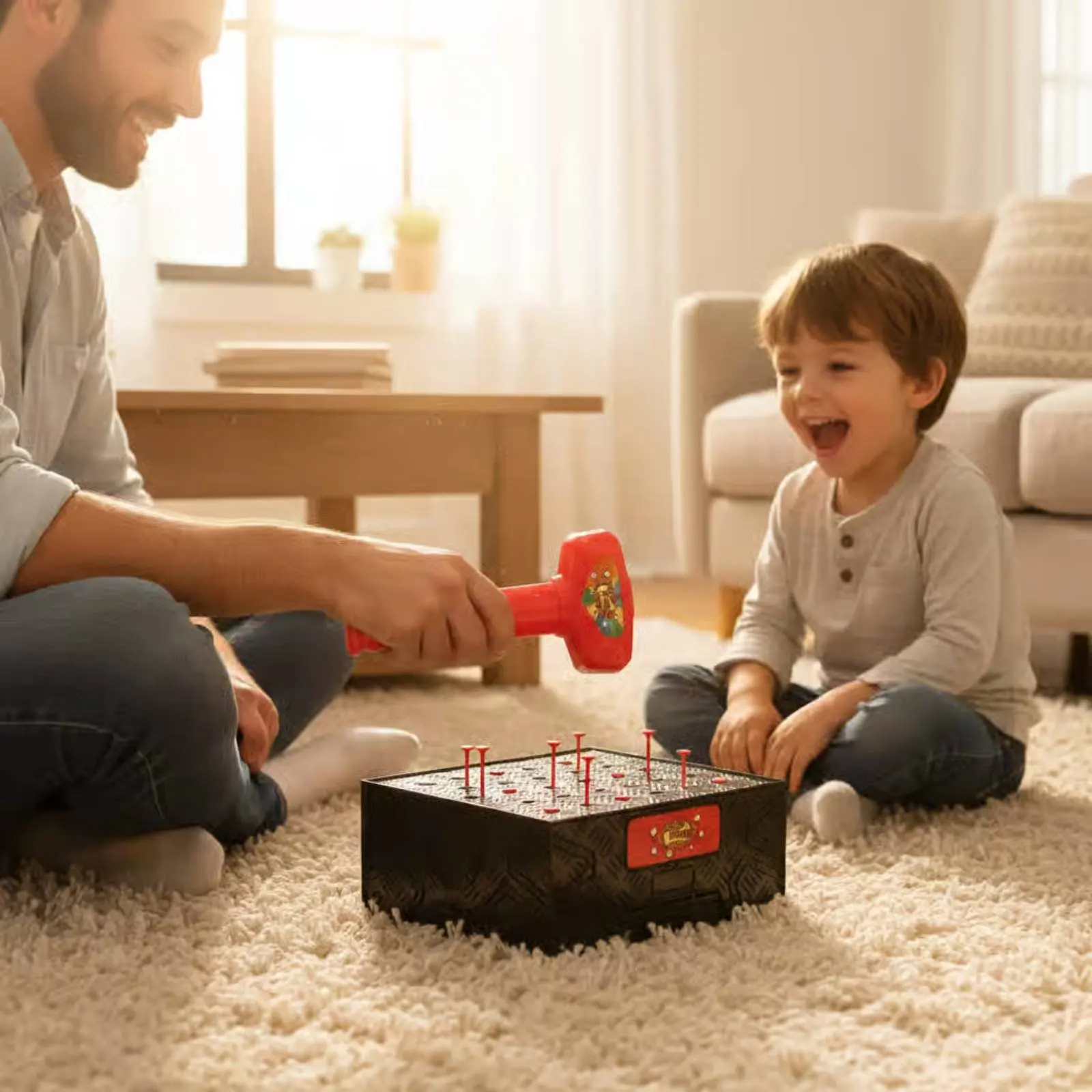 Balloon Popping Game Parent Child Play Balloon Pop Box Game Interactive Skill-Based for Children, Indoor, Party