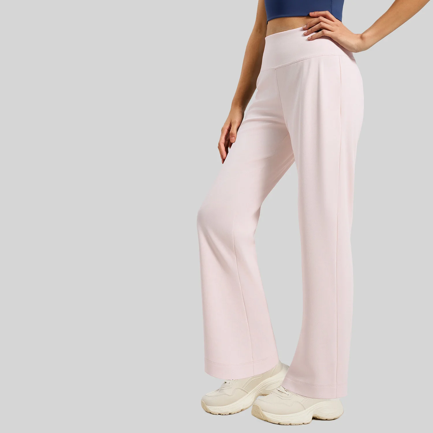 Women High Waist Wide Straight-Leg Pants Ultra Soft Butter Fabric Women's Yoga Pants Running Sport Trousers With Back Pocket