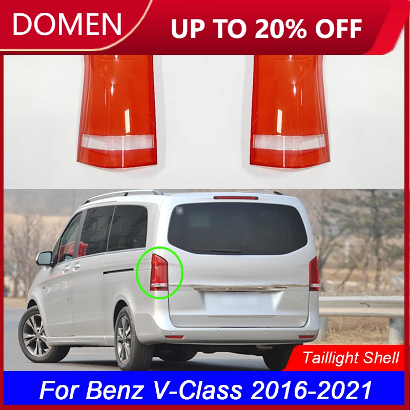 

Car Rear Taillight Shell Brake Lights Shell Auto Rear Shell Cover for Mercedes-Benz V-Class Vito 2016-2021