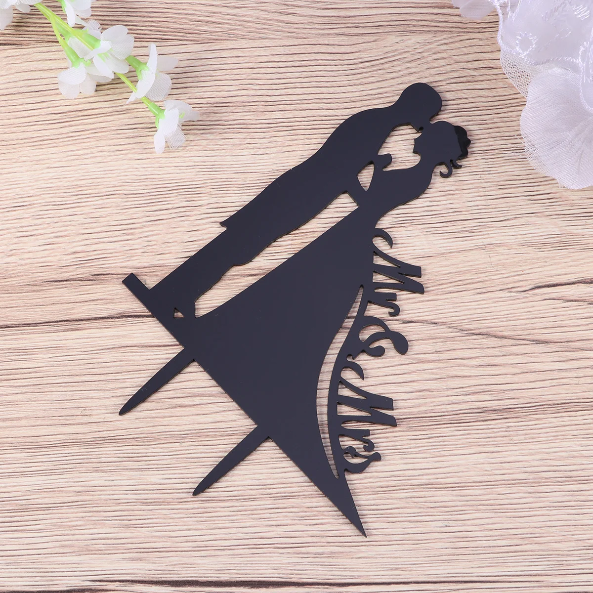 

Black Acrylic Bride Groom Style Durable Cake Topper for Wedding Birthday Anniversary Party Decoration Cake Toppeer
