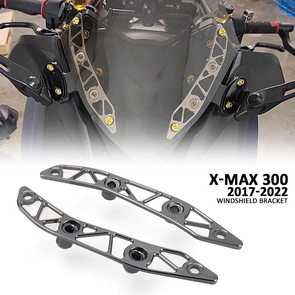 

Motorcycle Accessories For Yamaha XMAX300 X-MAX300 XMAX X-MAX 300 Windshield Deflectors Windscreens Bracket Protector 2017-2022