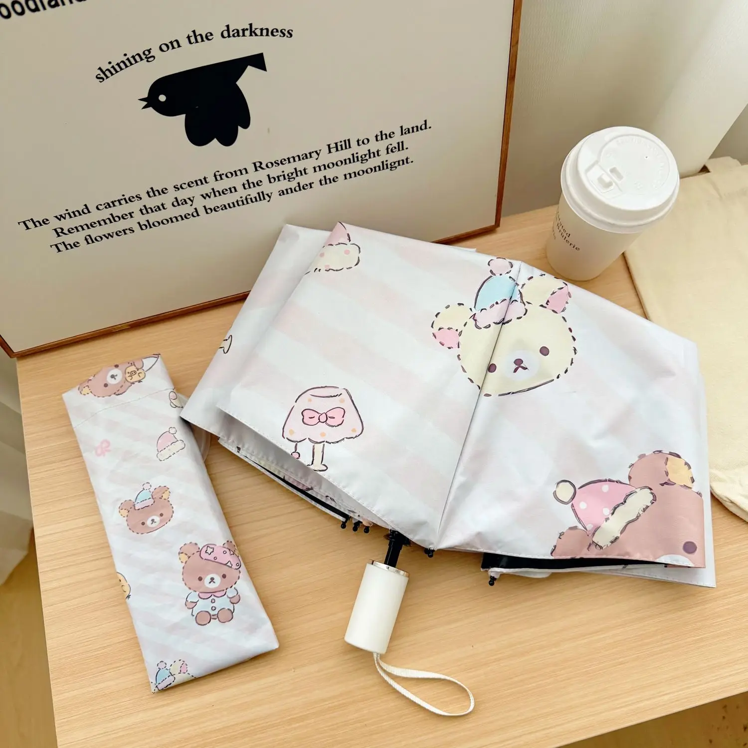 Cartoon Automatic Umbrella Sunshade And Rainproof Black Glue Umbrella Foldable Convenient Sun Umbrella for All Weather view 5