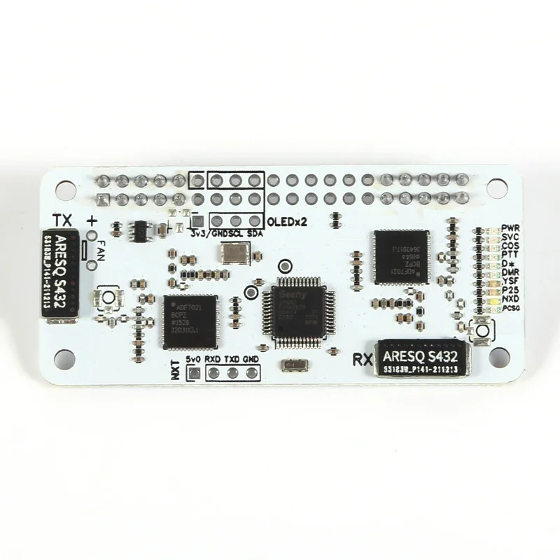 Duplex MMDVM Hotspot Board UHF VHF Buil-In Antenna Support P25 DMR YSF For Raspberry Pi Zero 0W 2W 3B  4B 4B