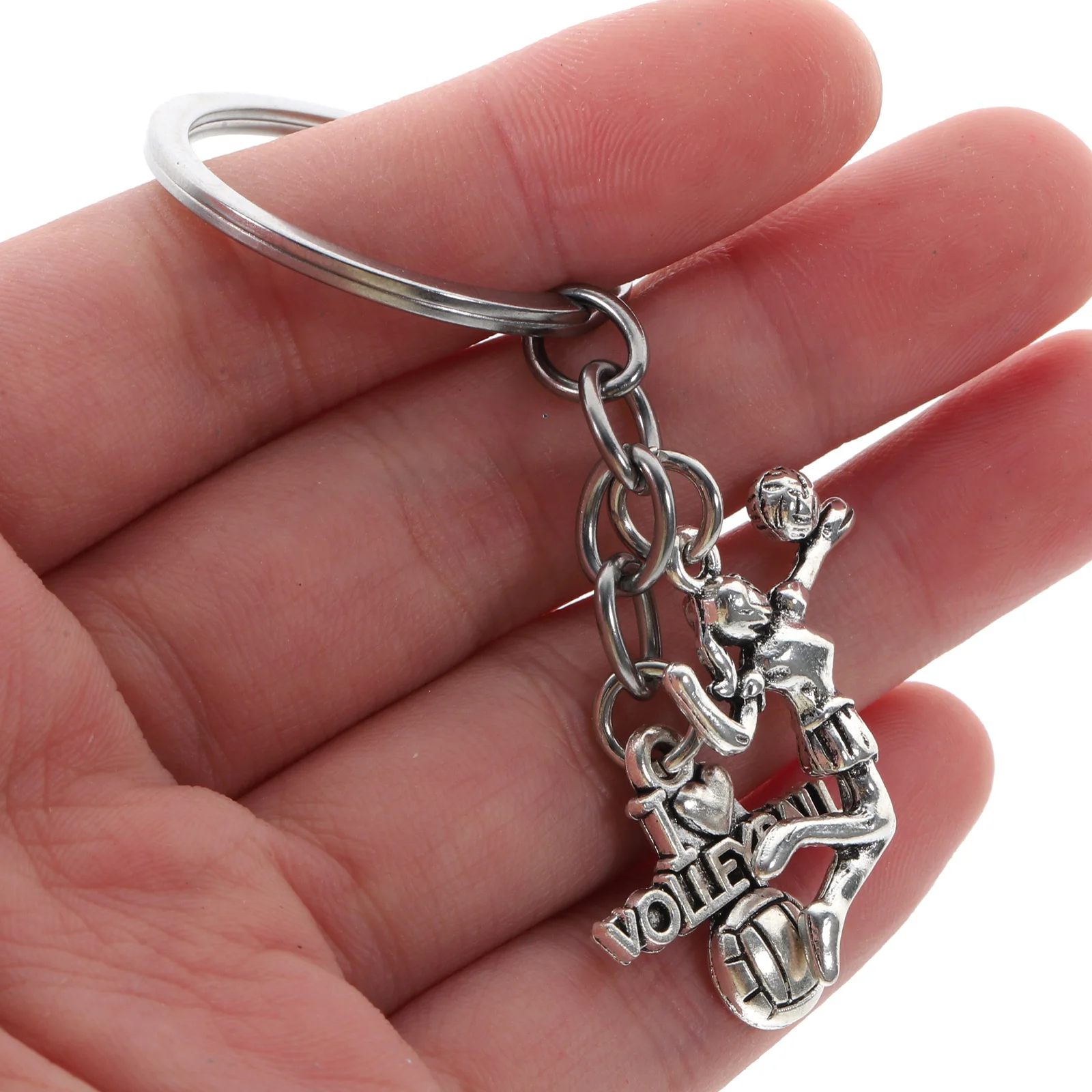 

Volleyball Keychain Stylish Zinc Alloy Lightweight Hanging Bag Pendant Multi-Function Key Chain Volleyball Keychain