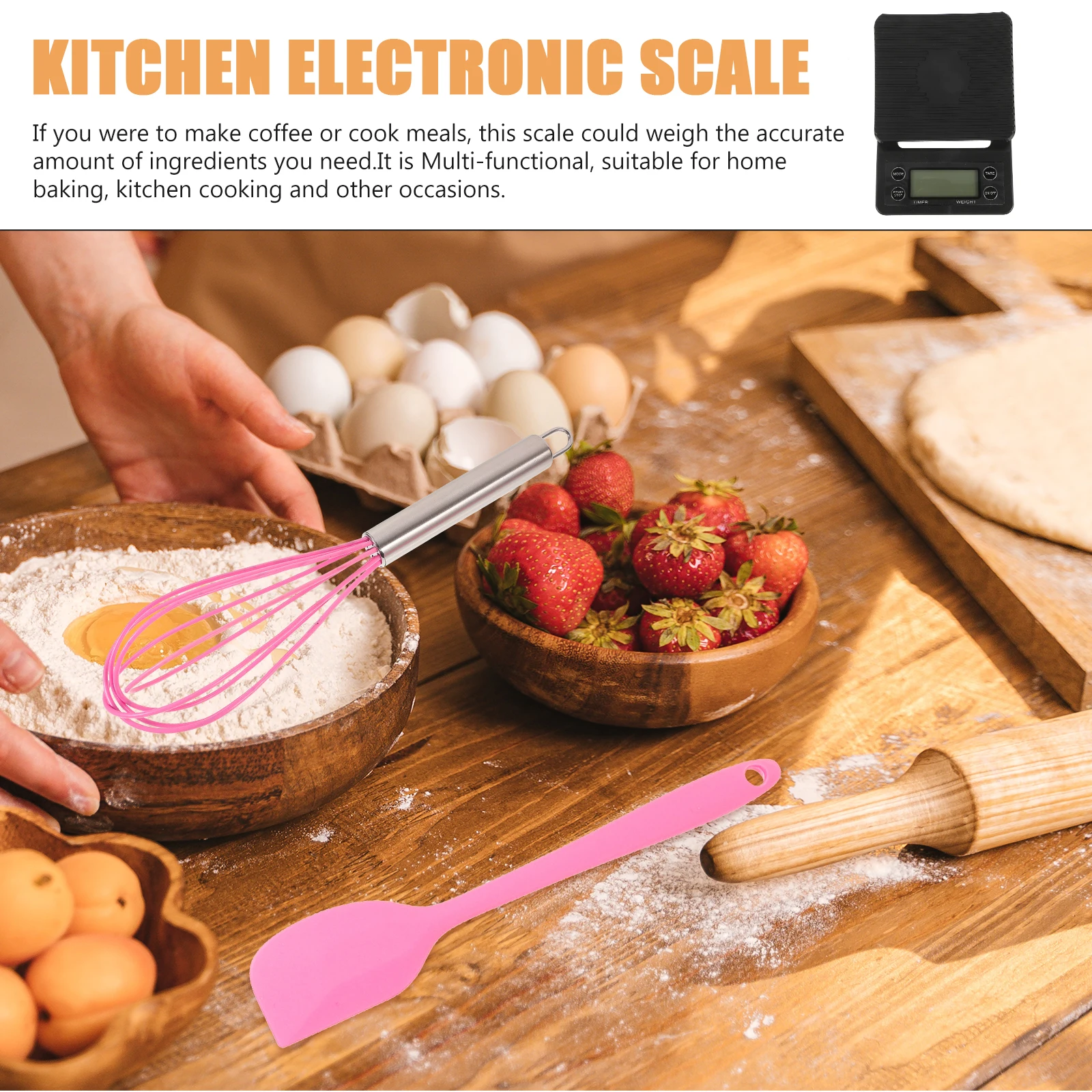 

12 Pcs Baking Tool Set Kitchen Utensils Non-stick Silicone Cooking Tools Slotted Turner Spatula Whisk Pastry Brush Tong Heat