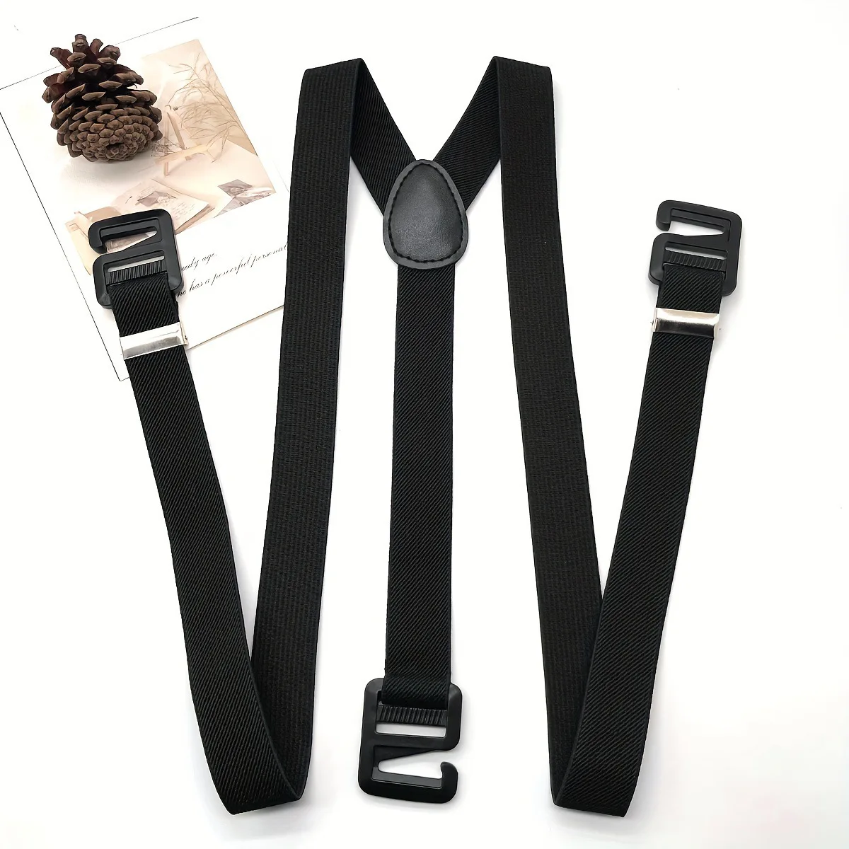 2.5cm wide men's suspenders hidden creative 3 hook elastic suspenders trousers casual trousers braces  fashionable adjustable