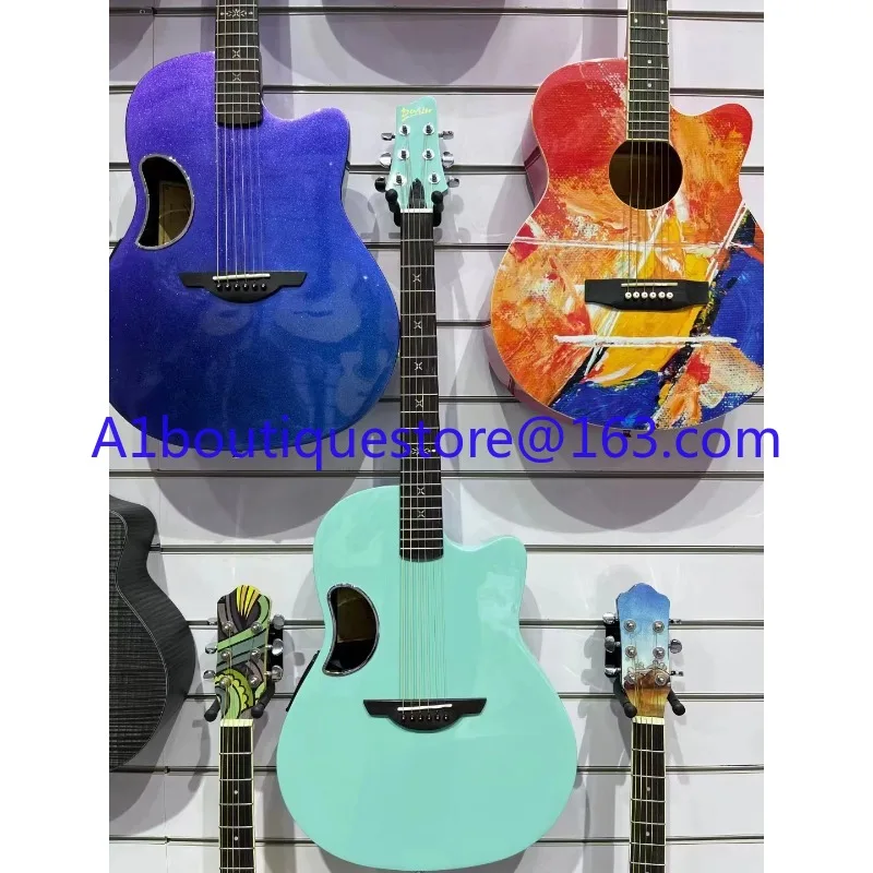 New Arrivals Musical Instruments Guitar Solid Spruce 41 inch Carbon Fiber Deviser Acoustic Electric Guitar For Wholesale OEM