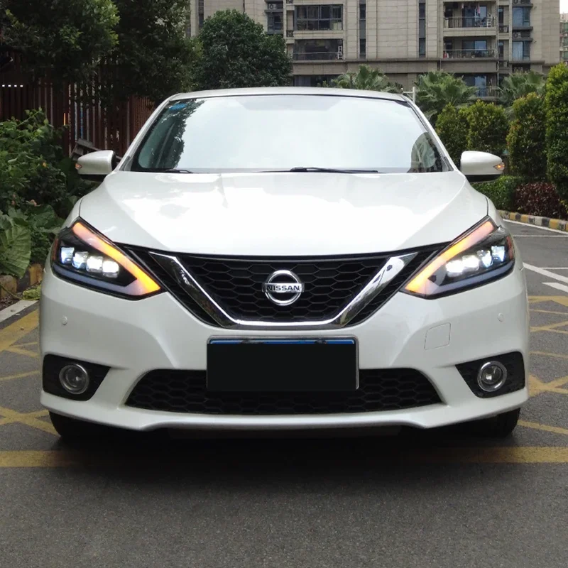 For Nissan 16-22 Sylphy LED Headlight Assembly Compatible Modified Daytime Running Light Flowing Light Steering New 6000K 24V