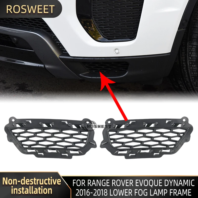 Front Bumper Fog Lamp Grill Frame For Land Rover Range Rover Evoque L538 Dynamic Version 2016 2017 2018 Car Accessories LR079667