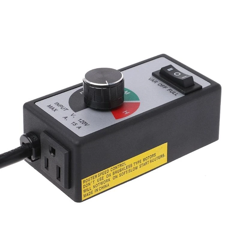 AC 120V 15A Fan Variable Speed Control Electric Motor Rheostat Governor