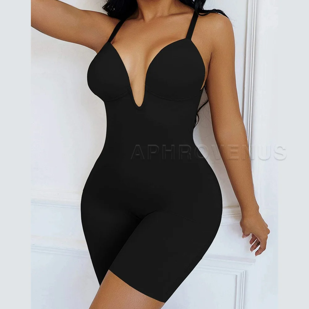 Fajas Women Shaping Jumpsuit Adjustable Strap V Backless Shapewear Body Shaping Sling Shaper Lifting Buttocks Shapewear