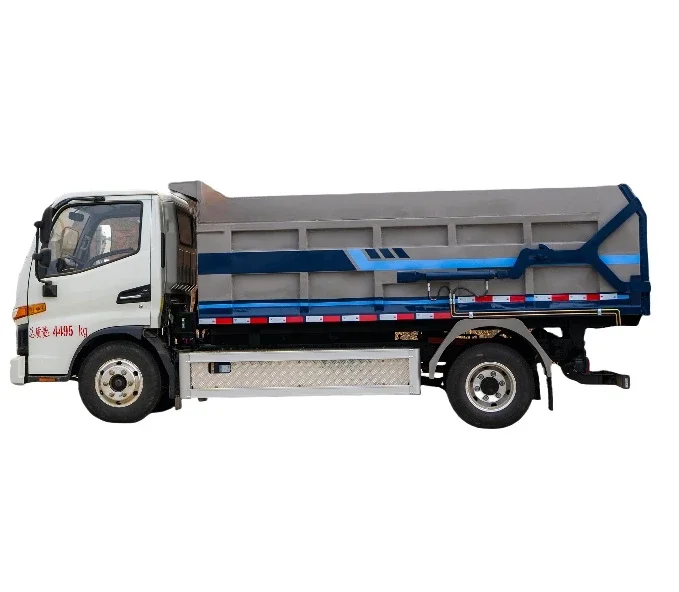 YG Hydraulic System Trash Garbage Trucks High Loading Efficiency New Energy Sealed Van Garbage Truck