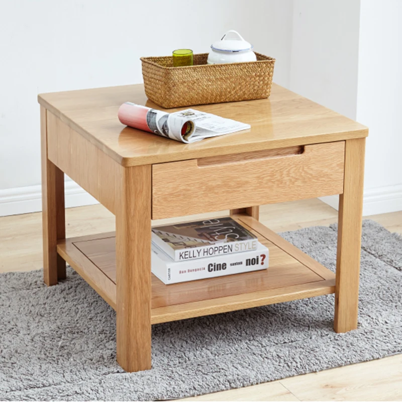 

Nordic Tray Coffee Table Small Simple Cheap Cute Mini Balcony Mobile Side Table Living Room Wood Mesa Auxiliar Home Furniture