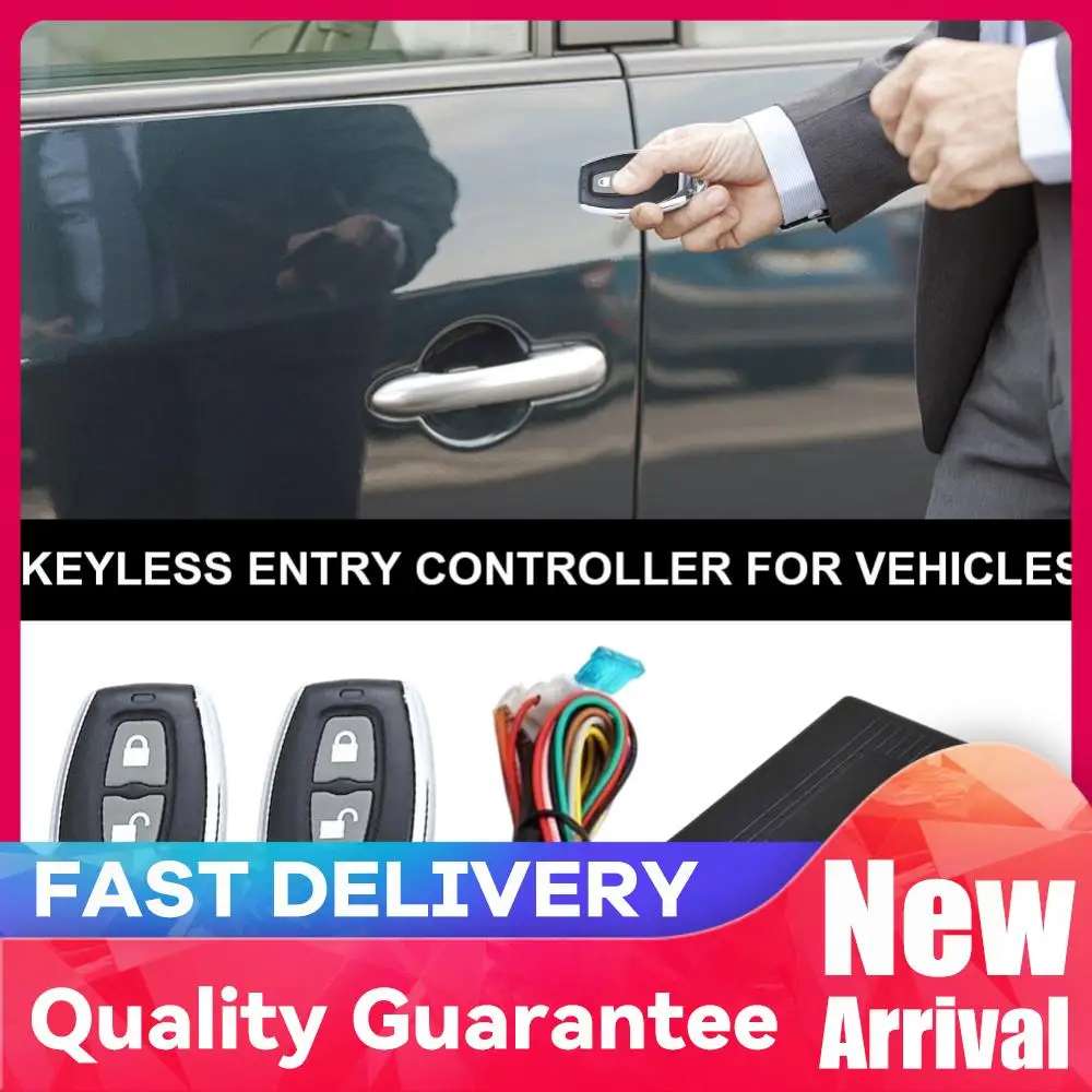 

12V Vehicle Keyless Entry System 2 Button Remote Control Auto Locking Security Keyless Entry Kit Universal