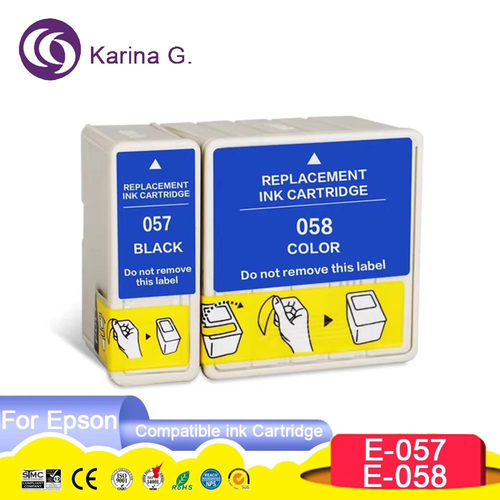 T057 T058 Цветной совместимый картридж для принтера Epson Stylus ME1/ME100/ME1+