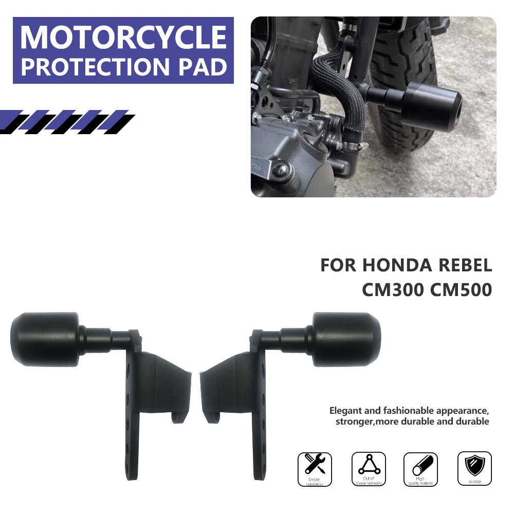 

For Honda Rebel CM300 CM500 Motorcycle Engine Falling Protection Frame Slider Fairing Anti Crash Pad Guard