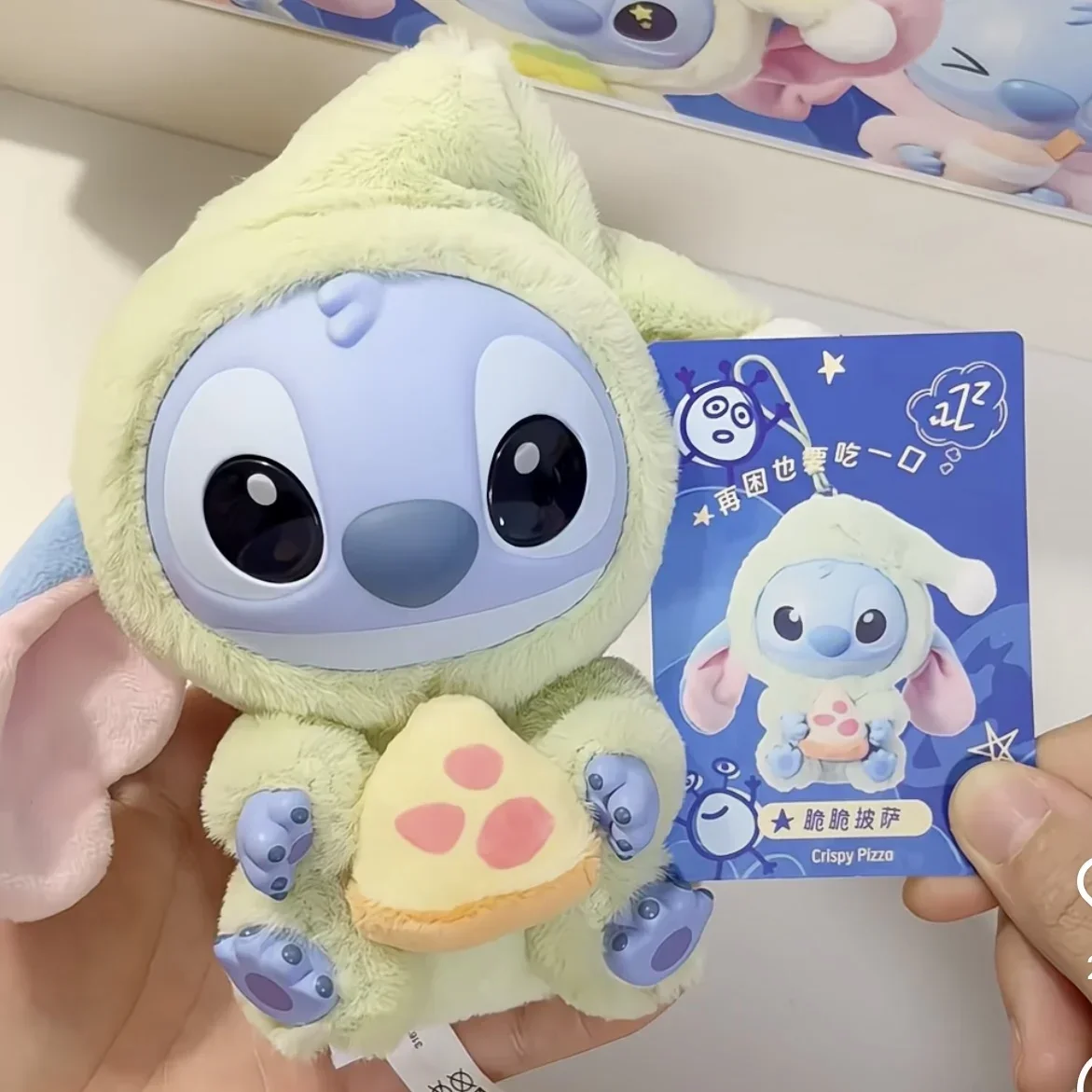 Nuevo Stitch Eat Algo Antes del Dormir serie caja ciega muñecos de peluche colgante lindo adorno de muñeca caja misteriosa juguetes sorpresa regalos