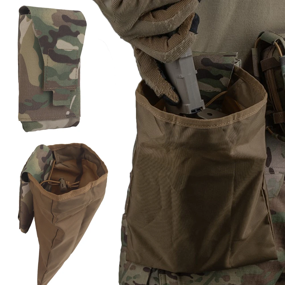 

Тактическая сумка Molle Dump Pouch, сумка для быстрого развертывания, складная сумка для вторичной переработки журналов, тактический поясной жилет, рюкзак