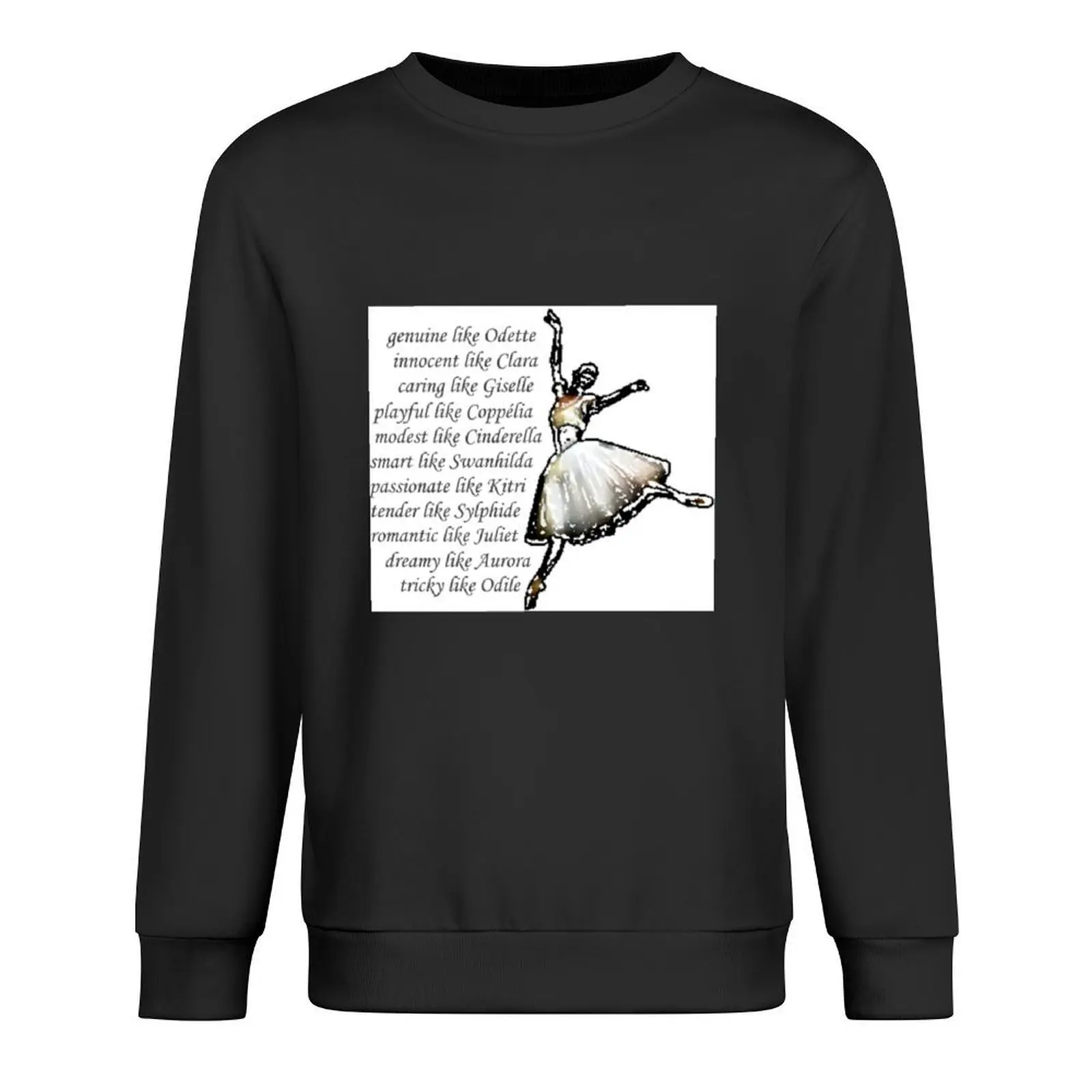 Jersey de bailarina con famosos roles de Ballet, ropa de anime, nuevos productos de otoño, ropa estética, sudaderas para hombres