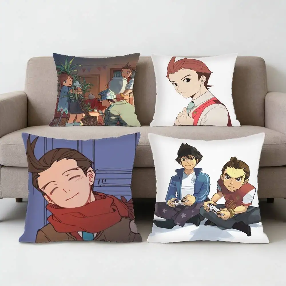 

Ace Attorney Apollo Justice Pillow Case Sofa Living Room Bedroom Headboard Backrest Cushion Square Cushion Nap Time