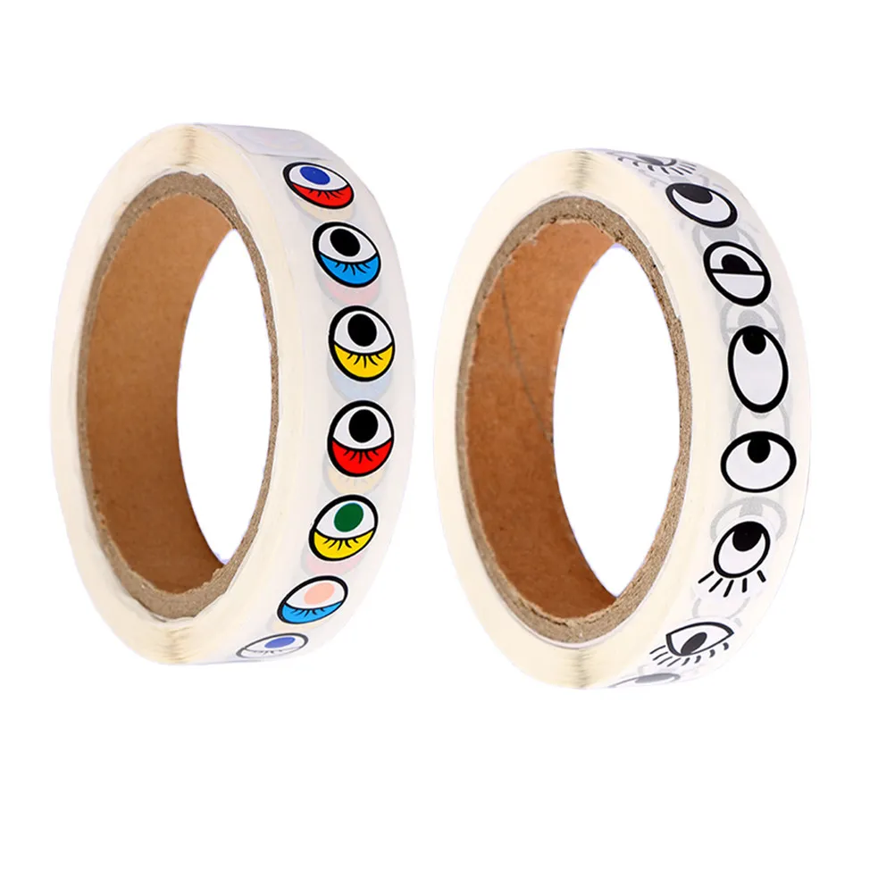 

2pcs 2 Rolls Kids Blank Craft Labels Projects Diy Eyes Labels Label Stickers Decoration Blank Label Stickers