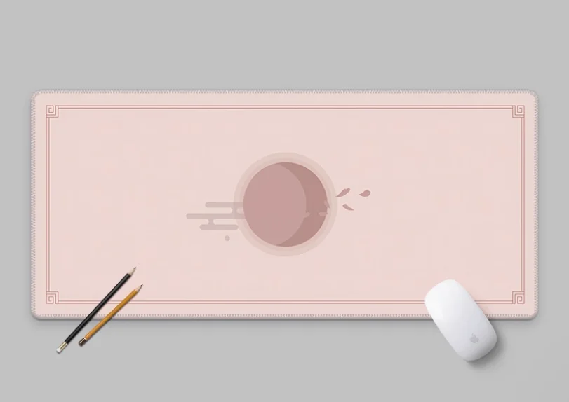 Cute and Fresh Girl Mouse Pad Oversized Minimalist Student Office Home Use Natural Rubber Laptop Cool Gamer Large Keyboard Desk